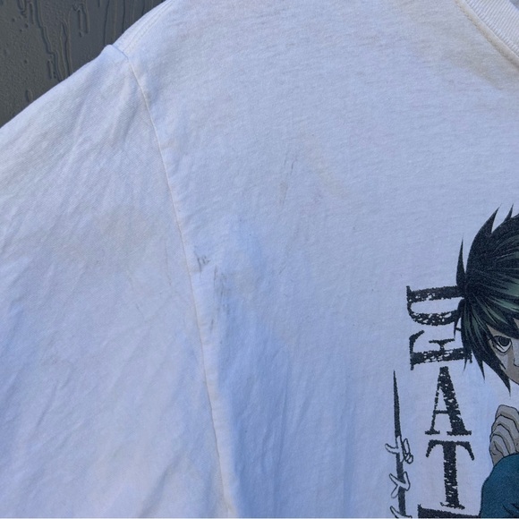 Death Note Anime Chill Squat Ryuzaki TShirt White Crewneck Short Sleeve Manga - Picture 9 of 14